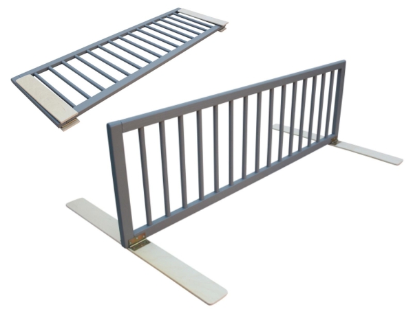 Trenngitter für Zwillingskinderbett 120x120cm grau
